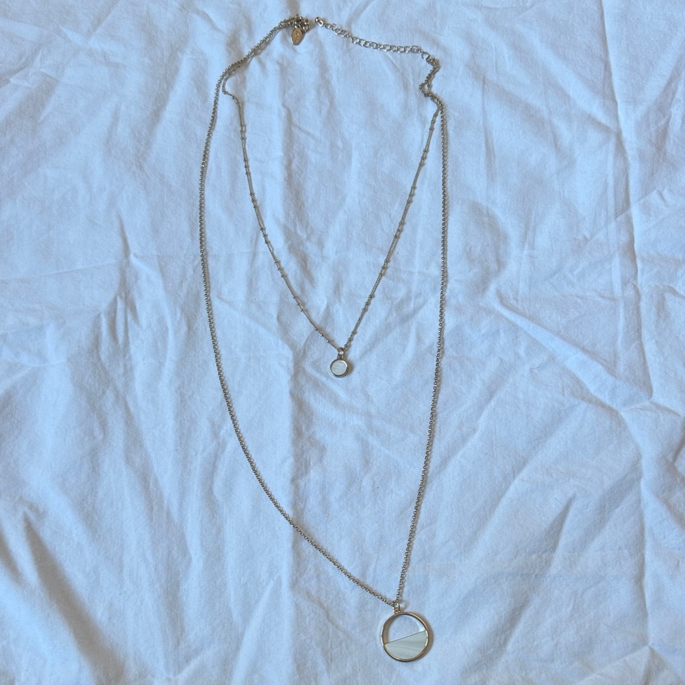 LOFT Layered Circle Necklace